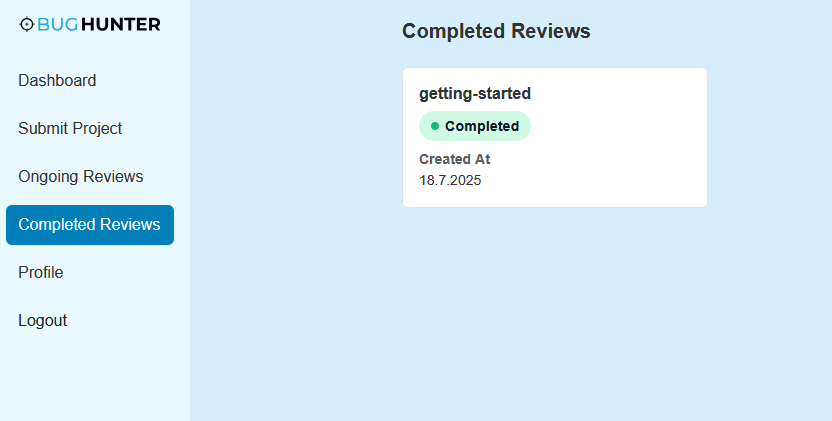 Completed Reviews