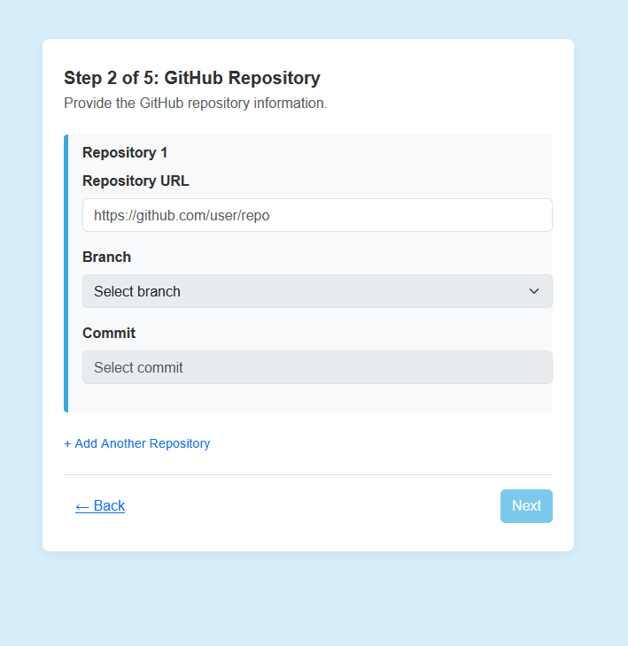 Empty GitHub Form